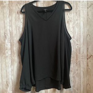 🖤3 for $20🖤 Black Chiffon Cold Shoulder Blouse